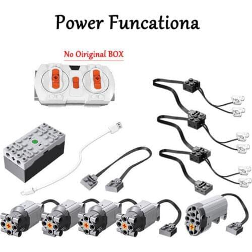 Electric motor set the car Remote Control Battery Box Switch with Led light Power Function LE-J901 Spare part for kids DIY toys