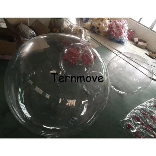 Inflatable pvc Christmas Decorations Ball for show Window Transparent Open Christmas Clear Bauble Ornament Gift Present