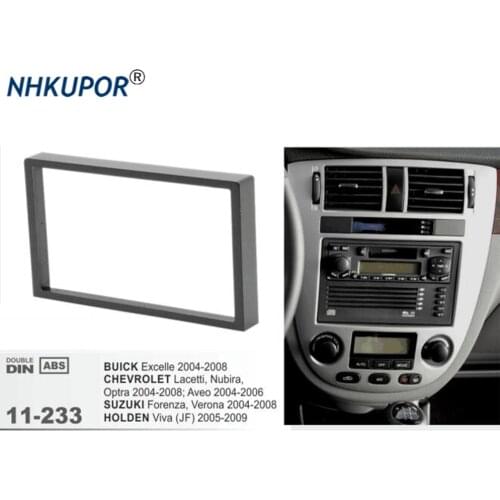 11-233 Car Radio Fascia For BUICK Excelle/ CHEVROLET Lacetti/ SUZUKI Stereo Dash 2 Din CD Trim Installation Frame Kit Holder