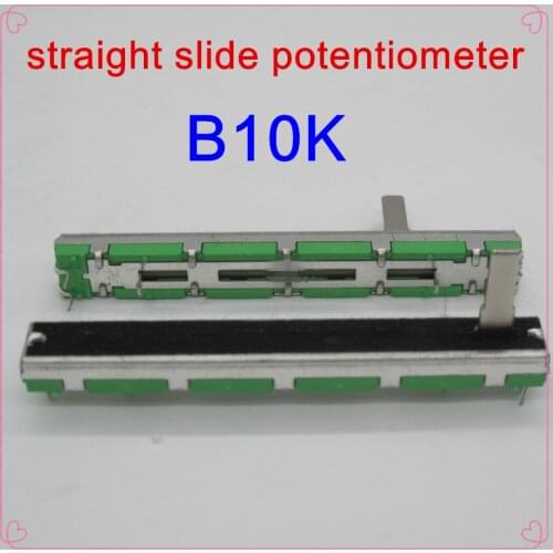 10PCS/LOT Original Behringer Soundcraft 7.5 cm 75MM B10KX2 double straight slide potentiometer B10K