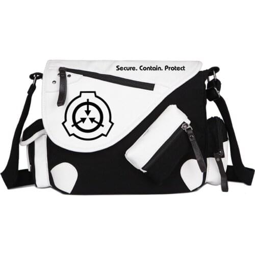 SCP Special Containment Procedures Foundation Cosplay Messenger Bag School Handbag Teentage Travel Shoulder Rucksack Bags Gift
