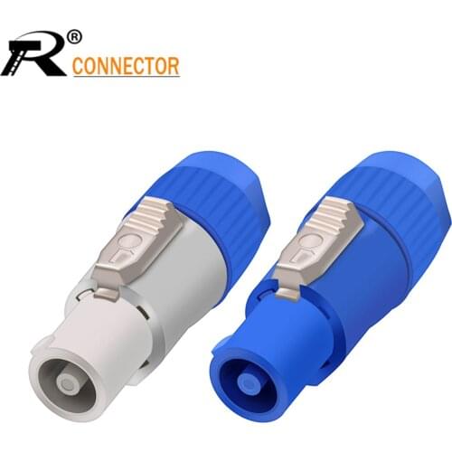 10 sets Male & Female PowerCON Type A NAC3FCA+NAC3MPA-1 Chassis Plug Panel adapter 3 Pin Powercon Speaker Connector