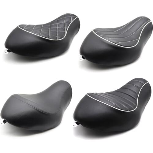 Motorcycle Old School Torsion Synthetic Leather Retro Solo Seat For Harley XL883N XL883L XL883X 2005-2013 Saddle Seat