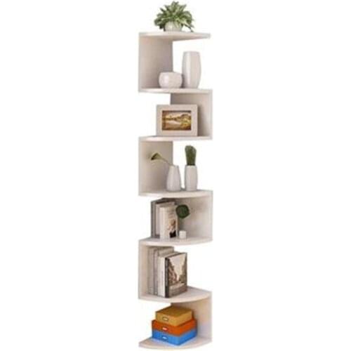 Modern minimalist kitchen shelf punch-free wall mounted type bathroom organizer strong bearing living room corner storage rack
