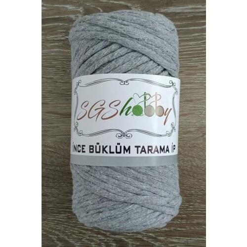 Twisted Cotton Macrame Scanning Floss Gray 250 Gram 100 % Cotton 3mm Cord Colorful Braided Solid Core Cord For DIY