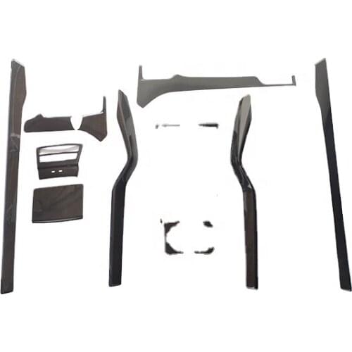 12 Pcs Real Carbon Fiber Interior Trims For tesla Model X SUV Decoration Trim