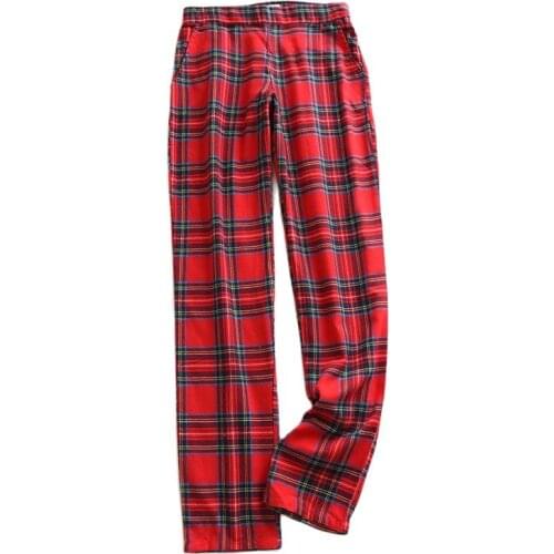Ladies trousers Plaid Sanded pants
