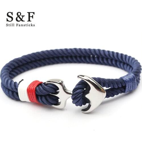 Stainless Steel Anchor Bracelet Rope Bracelets For Women Erkek Bileklik Pulseira Masculina Feminina Men Jewelry Mens jewellery