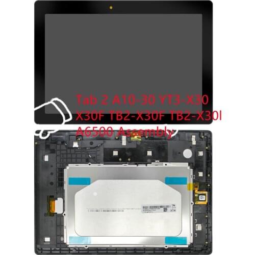 10.1'' For Lenovo Tab 2 Tab 2 A10-30 YT3-X30 X30F TB2-X30F TB2-X30l A6500 LCD display + touch screen digitizer Assembly