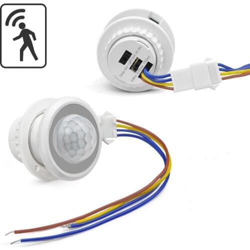 110-220V Infrared Sensing LED Light Switch PIR Infrared Motion Sensor Detector Switch Auto On/Off With Adjustable Delay Module