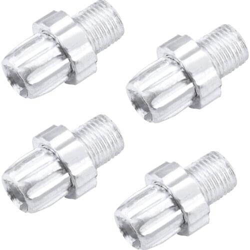4Pcs Aluminum Bike Brake Handle Adjustment Screws Brake Adjuster Screw M10 Bike Accessories Silver 26 x 10mm