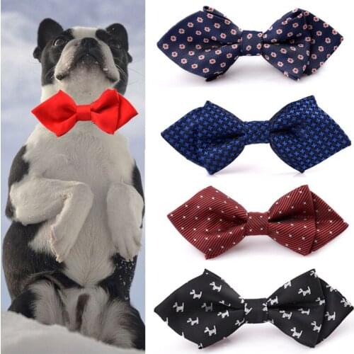 Pet Cat Dog Accessories Multiple Styles Multicolor British Bow Fashion Suit Bow Tie Adjustable Collar Kitty Puppy Pets Supplies