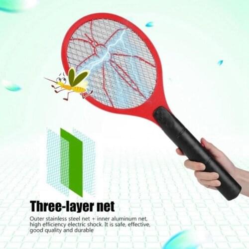 Efficient Electric Mosquito Killer Fly Swatter Multifunctional 2AA Battery Insect Killer Summer Fly Swatter Trap Insect Swatter