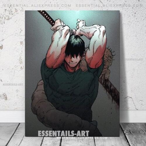 Toji Fushiguro Jujutsu Kaisen Canvas Wall Art Painting Poster Home Decor Bedroom Study Living Room Pictures Decoration Prints