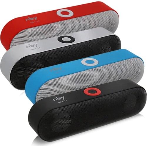 NBY-18 Mini Bluetooth Speaker Subwoofer Portable Wireless Speaker Sound System 3D Stereo Music Surround Support Bluetooth TF AUX
