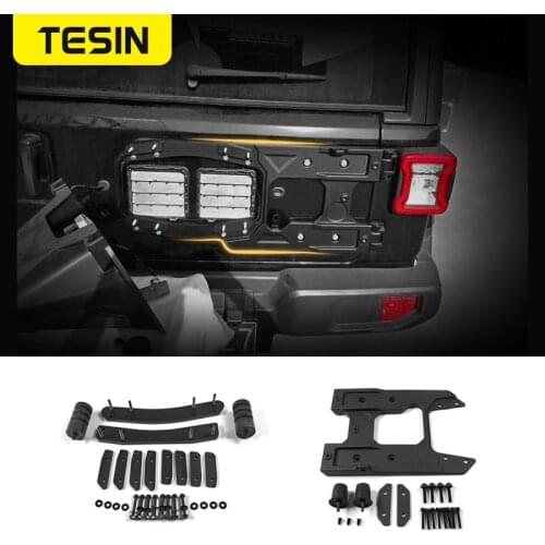 TESIN Spare Tire Mounting Kit for Jeep Wrangler JL 2018 Tailgate Spare Tire Bracket Accessories for Jeep Wrangler jl