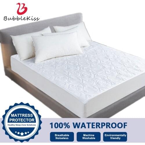 Bubble Kiss Waterpoof Fitted Sheet Embossed Shell Twist Pattern Queen Size Bed Sheets Set Home Dust-Proof Anti-Slip Bed Linen