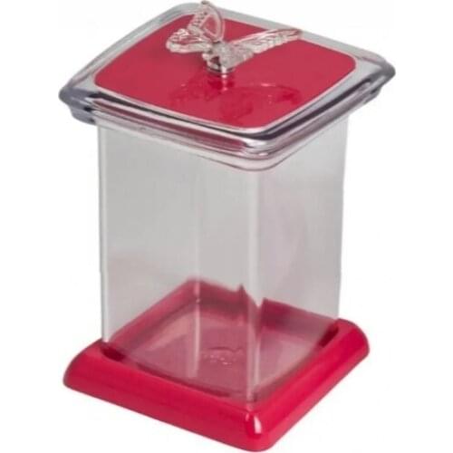 Butterfly Shaped Storage Container with Lid Pink Whit Specially designed single stand colored kitchens organizer storage stylis