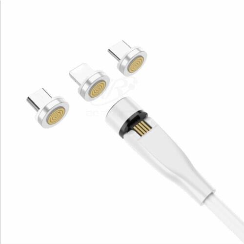 Newest 540 Rotate Magnetic Cable Micro USB Type C Cable Magnetic Charging Charger Cable For iPhone 11 Pro XS Max Samsung Xiaomi