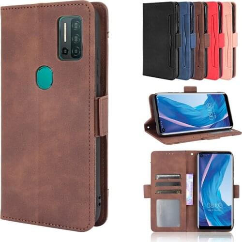 Fashion Solid Color Card Slot Flip Leather Phone Case For Ulefone Note 8P 9P 11P Bracket Card Slot Wallet Shockproof Cases Capa