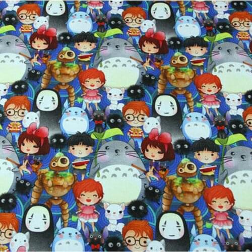 Cartoon Kids 100% Cotton Fabric for Kids Clothes Hometextile Backpacks Slipcover Cushion Cover DIY Material