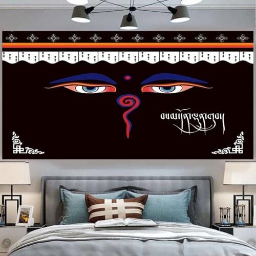 Blue eye wall hanging tapestry new arrival home decor wall blanket polyester wall sheet