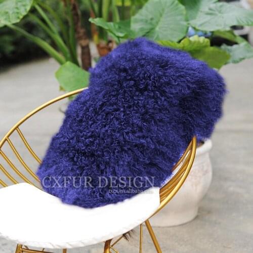 Free Shipping CX-D-01G Hot Selling Mongolian Lamb Fur Cushion Cover Pillowcase Pillow