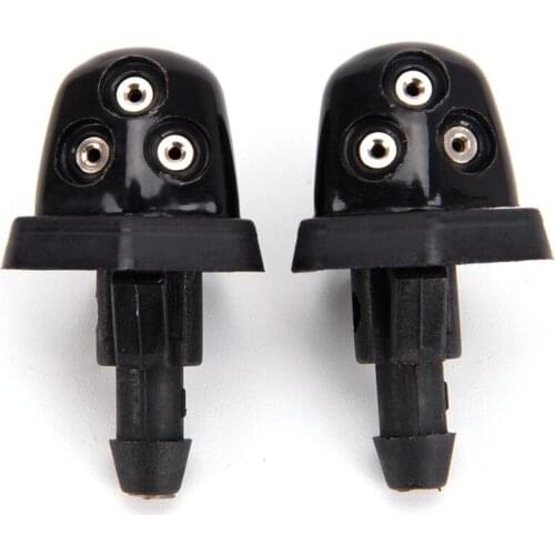 New 2Pcs Car Windshield Washer Wiper Water Jet Nozzle Inlet Push For Suzuki Swift Alto SX4
