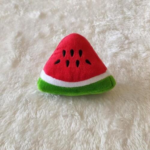 New Pet Dog Plush Sound Simulation Fruit Series Resistant To Biting Teeth Dog Toys Pet Toys