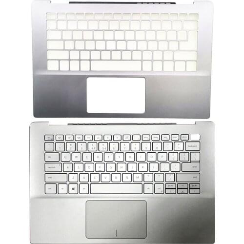 NEW Laptop Case Palmrest Upper Case With Keyboard touchpad For DELL Inspiron 5000 5490 5498 Silver Notebook Computer Case 0X6YXC