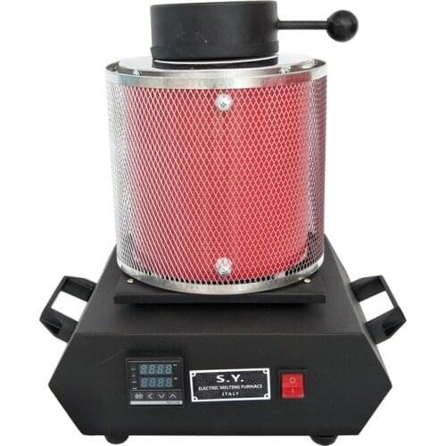 3KG Gold Melting Furnace Digital Melting Furnace Machine Heating Capacity 2100W Casting Refining Precious Metals Gold Silve