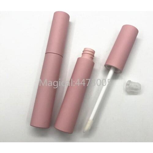 10ML Plastic Empty Lipgloss Tube pink Cosmetic Lip Gloss Container,Refillable lip gloss Bottle pink lip gloss tubes wholesale