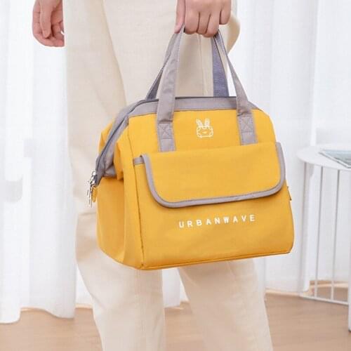 Portable Lunch Bag New Thermal Insulated Lunch Box Tote Cooler Bag Bento Pouch Lunch Container School Food Storage Bags