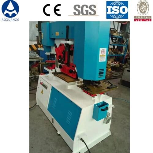 Q35Y-16 Customized Hydraulic Ironworker Round Square Bar Oval Punching Chutting Shearing Molds Metal Processing Machine