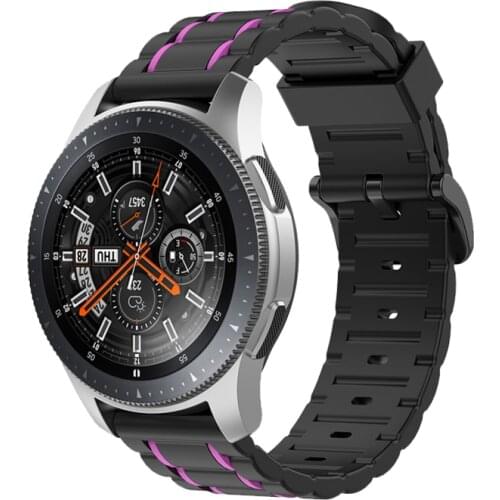 20mm 22mm Watch Strap for Samsung Galaxy Watch 3 Band 45mm 41mm 46mm 42mm Silicone belt watchband for Samsung Gear S3 Frontier