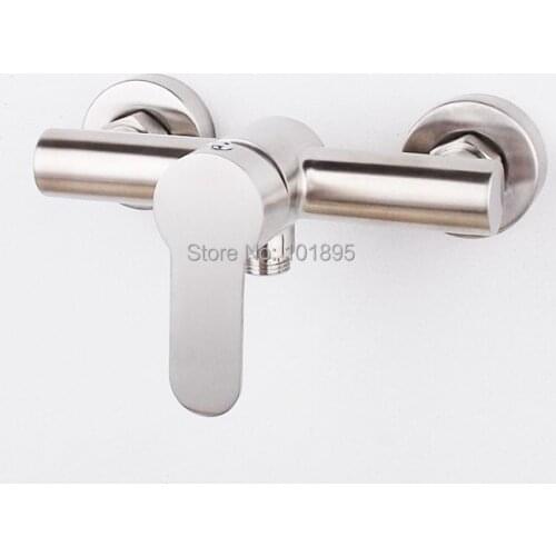 Luxury Wall Mounted 304 Stainless Steel Material Downward Spout Shower Faucet