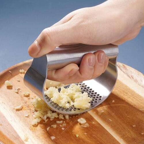 Manual Garlic Press Rocker Stainless Steel Garlic Crusher Garlic Mincer Presses Ginger Press Squeezer Kitchen Gadgets knoflookpe