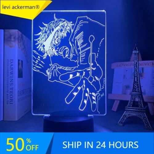 Anime Jujutsu Kaisen Satoru Gojo Led Night Light Lamp for Bedroom Decor Birthday Gift Satoru Gojo Light Jujutsu Kaisen Gadget