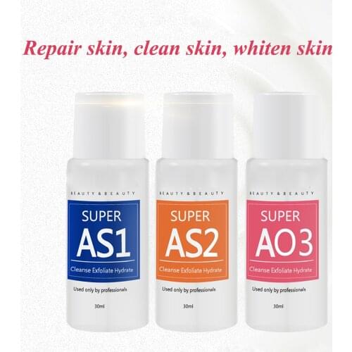 Serum Aqua Peeling Solution Skin Clear Essence Product Hydra Facial Serum for Hydrafacial Machine Skin Deep Cleaning 30ml=800ml
