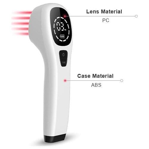 Red Laser Light Therapy Device and Massager Pain Relief for Back, Foot, Neck, Shoulders, Wrists, Knees. Portable Handy Cure