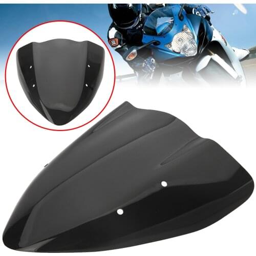 Mayitr 1PC Motorcycle Black Windscreen ABS plastic Windshield Moto Accessories For Kawasaki Z 1000 03-06