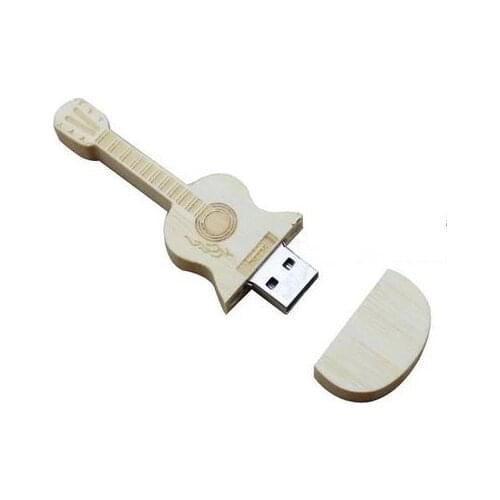 Top Quality Wooden Bamboo Guitar USB 3.0 Flash USB Stick Memory Card Flash Drive 8GB/16GB/32GB/64GB/128GB/256GB/512GB Pen Drive