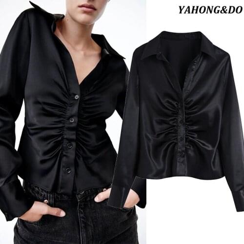 Атласные блузки YAHONG&DO China At AliExpress