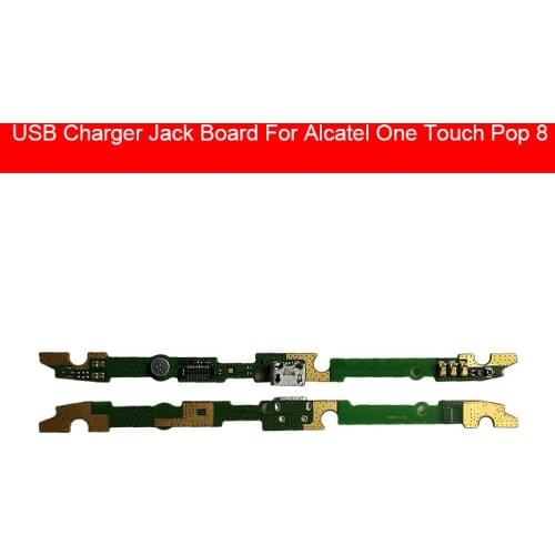 Charger USB Jack Board For Alcatel One Touch Pop 8 USB Charging Jack Port Connector Board Flex Cable Phone Replacement Parts