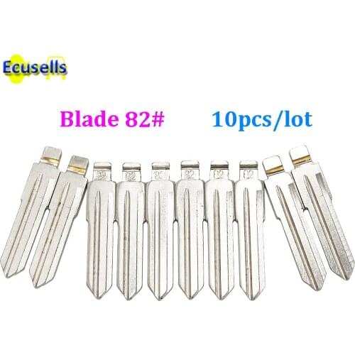10PCS/lot Universal Flip Remote Key Blade 82# Car Key Blank For Vauxhall Opel With Left Groove NO. 82 HU46 fly key