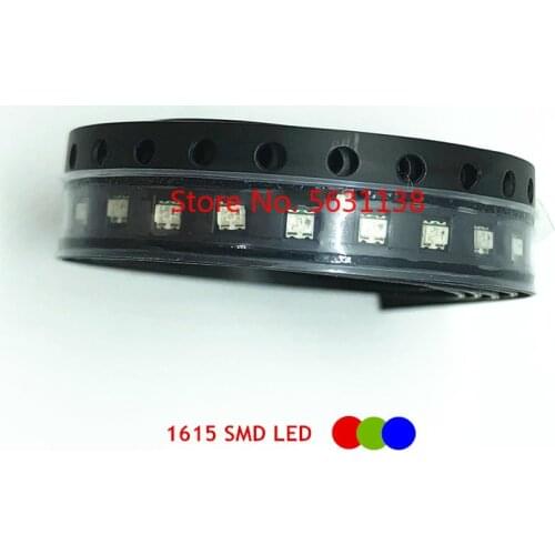 100PCS 0603 SMD LED RGB red+green+blue 0606 full color LEDs Common cathode common anode 1615 1.8-2.0v 20mA cree led COB chip led