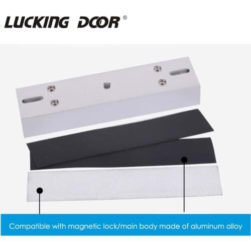 280kg Magnetic lock U shape bracket frameless glass door Access Control System Zinc alloy material