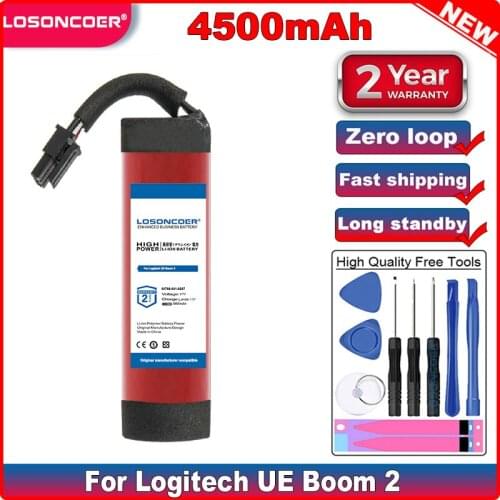LOSONCOER 3800mAh 00798-601-8207 Battery for Logitech UE Boom 2, UE Boom 2 Ultimate Replace Old Battery