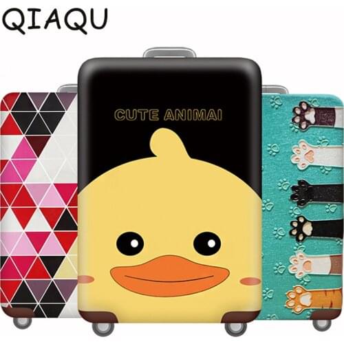 Creative Luggage Cover Spandex Travel Suitcase Protective Cover With 18-32 Luggage Cover Travel Elastic Washable Suitcase Cover