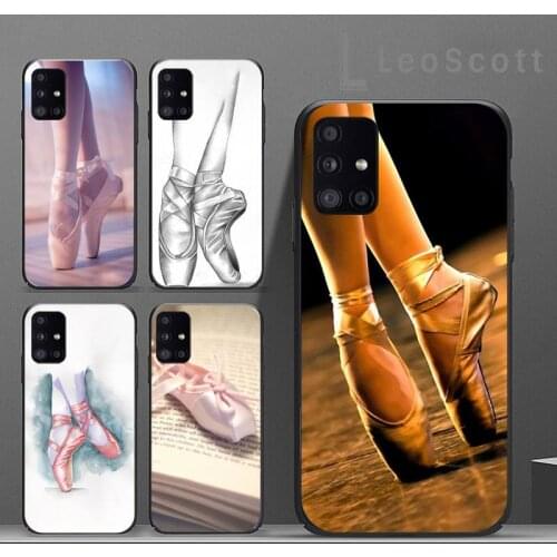 Ballerina Dance Ballet Girl Shoes Phone Case For Samsung A32 A51 A52 A71 A50 A12 A21S S10 S20 S21 Plus Fe Ultra